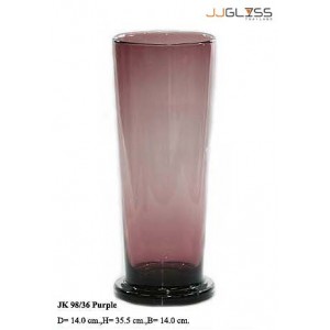 JK 98/36 Purple - Purple Handmade Colour Vase