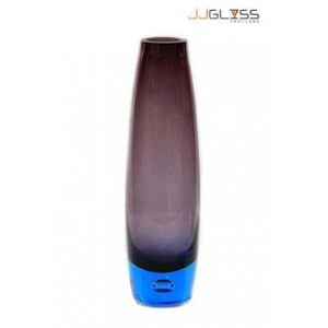 JK Rugby 30 cm.(N) Purple - Purple Handmade Colour Vase