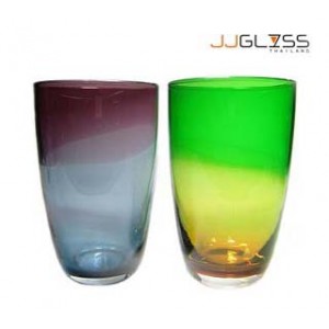 KB 22-2 Tone Colored - Handmade Colour Vase , 2 Tones