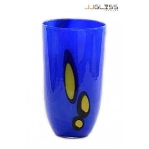 KB 25 cm. MTM - Milky Blue Handmade Colour Vase