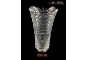 AMORN) Vase 250 BL - แจกันแก้วคริสตัล เจียระไน 