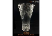 AMORN) Vase 250 CB - แจกันแก้วคริสตัล เจียระไน 