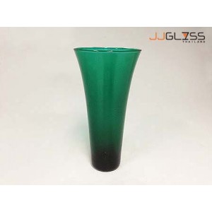 JK 731 Dark Green - Dark Green Handmade Colour Vase