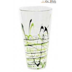 JK 742/30 Art Green - Handmade Colour Vase , Art Green 