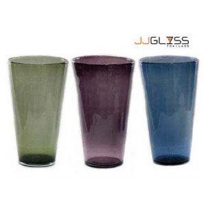 JK 742/35 Wide Mouth - Handmade Colour Vase , Wide Mouth