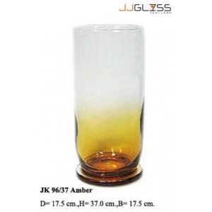 JK 96/37 Amber - Amber Handmade Colour Vase