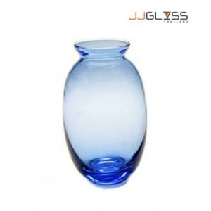 JK Pineapple 13.5 Blue - Blue Handmade Colour Vase