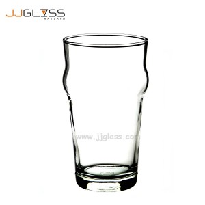 (Wow) B8 Glass 19oz. (520ml.) - Handmade Colour Glass, Wide Mouth Transparent, Capacity 19 oz. (520 ML.)