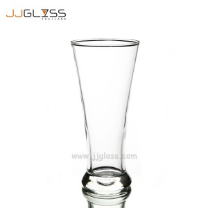 (Wow) Bali Pilsner 15oz. (443ml.) - Handmade Colour Glass, Wide Mouth Transparent, Capacity 15 oz. (443 ML.)